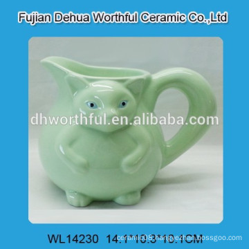 Ceramic coffee cup with fox shape